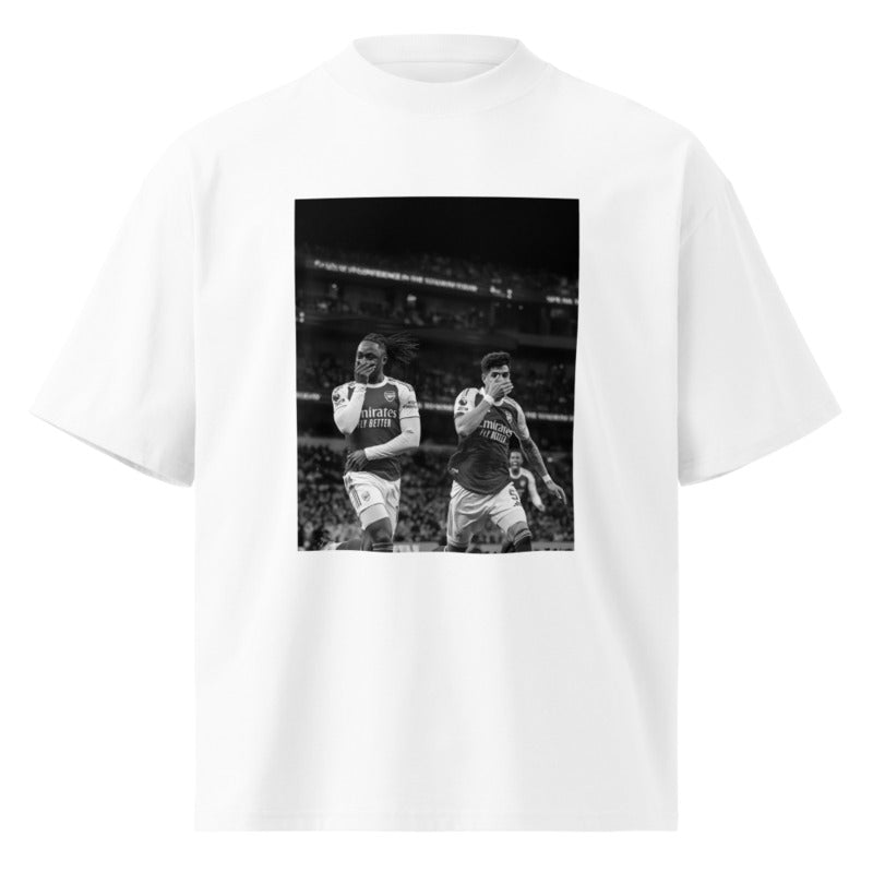 Hand Over Mouth Mono Tee - White