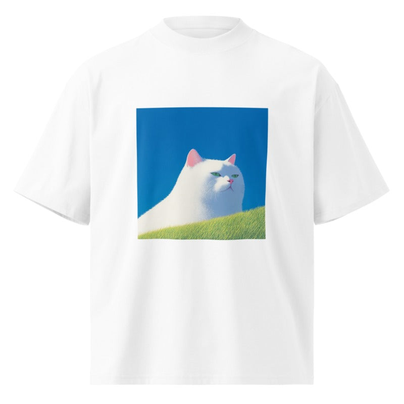 Field Cat Tee - White